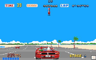 Out Run STe atari screenshot